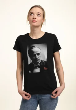 Henry Tiger The Godfather Corleone Rose - T-Shirt Print - Black