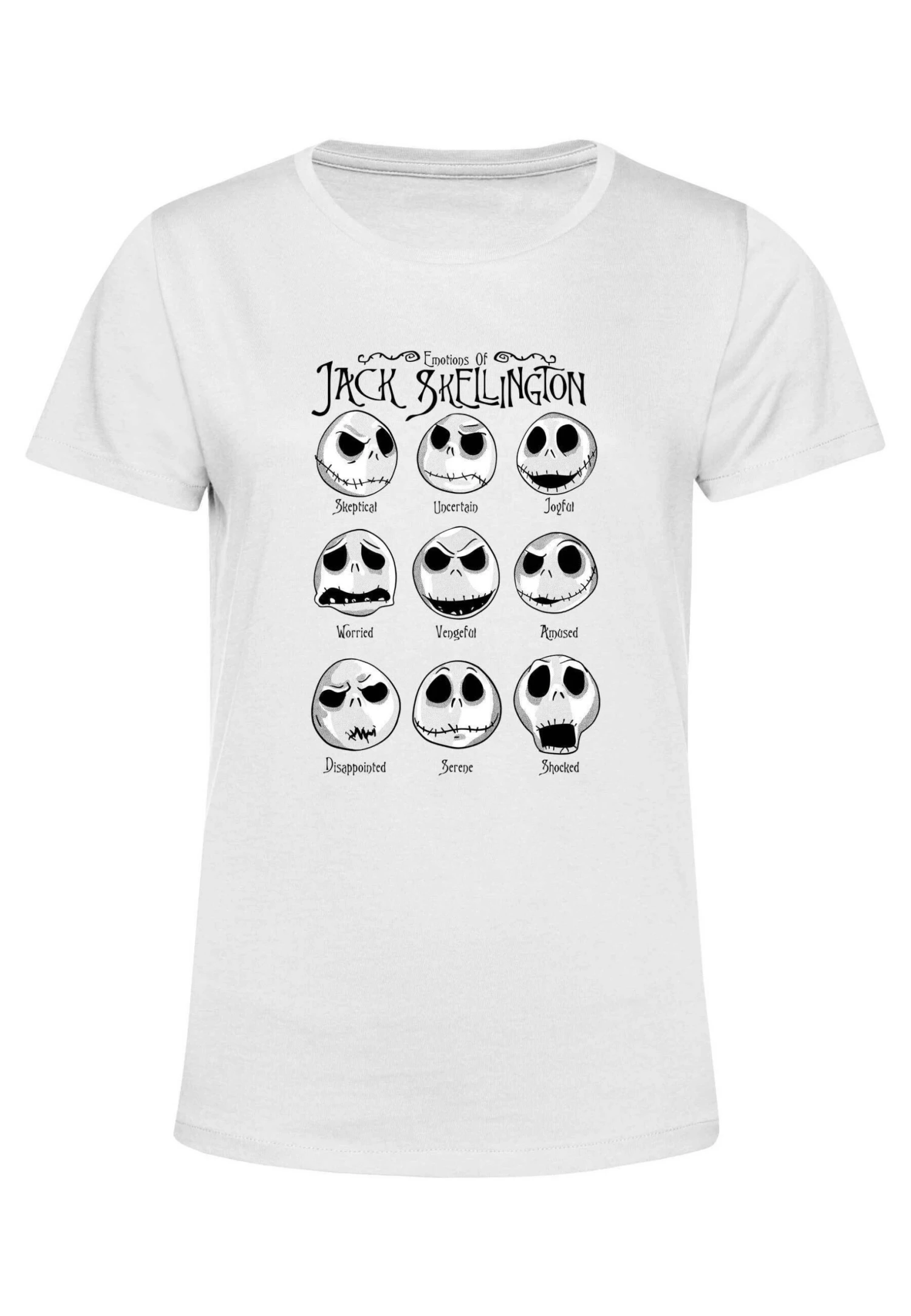 Henry Tiger Nightmare Before Christmas Jack Emotions - T-Shirt Print - White 5 Henry Tiger Nightmare Before Christmas Jack Emotions - T-Shirt Print - White - Image 5