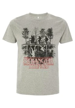 Henry Tiger Stranger Things Upside Down Unisex - T-Shirt Print - Melange Grey -Henry Tiger 06e6a23de60b47459ab32ecaa56b9905