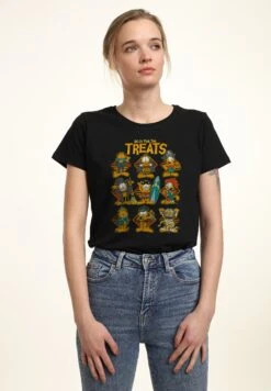 Henry Tiger Garfield For The Treats - T-Shirt Print - Black -Henry Tiger 0852791e15044aa39dfb2673b8bda18a