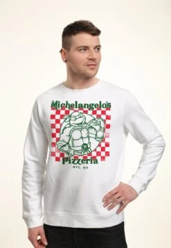 Henry Tiger Nickelodeon Mikeys Pizza - Sweater - White -Henry Tiger 08c7114ce7874584aa1bd0155de16e19