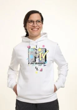 Henry Tiger Mtv Got 90S - Hoodie - White -Henry Tiger 097e8b13dbcc4c19b151351015ea88ee