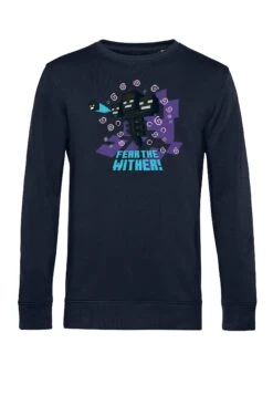 Henry Tiger Minecraft Fear The Wither - Sweater - Navy Blue -Henry Tiger 098cd6014419432d93b41b1a2e1e6814