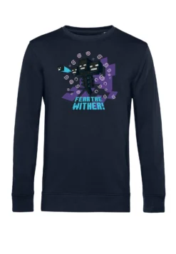 Henry Tiger Minecraft Fear The Wither - Sweater - Navy Blue -Henry Tiger 098cd6014419432d93b41b1a2e1e6814 scaled