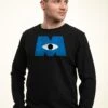Henry Tiger Monster'S Inc. Distressed Logo - Sweater - Black