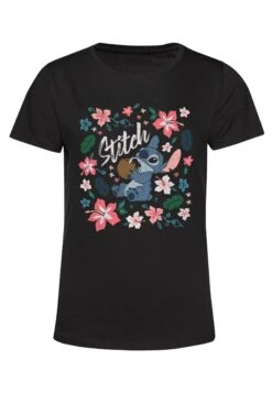 Henry Tiger Lilo & Stitch Tropical Stitch - T-Shirt Print - Black -Henry Tiger 0d330a3485bc46f0978e472082a9d031