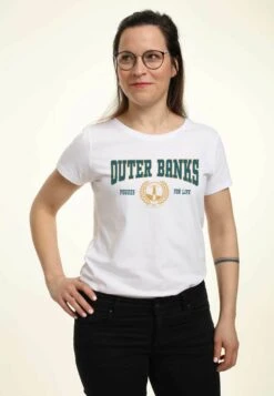 Henry Tiger Outer Banks Collegiate - T-Shirt Print - White -Henry Tiger 0df8ae8010a945f6898bc4959209296d