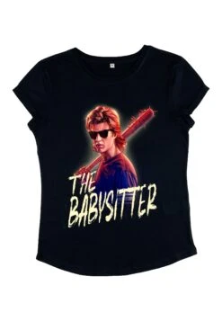 Henry Tiger Stranger Things Steve The Babysitter - T-Shirt Print - Navy Blue -Henry Tiger 0ef9a5bce18d4820babe2bcebe6672a5