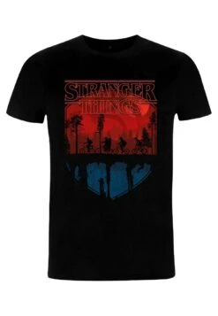 Henry Tiger Stranger Things Flay Trail - T-Shirt Print - Black