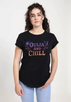 Henry Tiger Ouija Board Oujia Chill - T-Shirt Print - Black