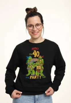 Henry Tiger Teenage Mutant Ninja Turtles Birthday 40 - Sweater - Black