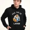 Henry Tiger Snow White Do It Later - Hoodie - Black
