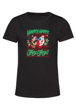 Henry Tiger The Ren Stimpy Show Christmas - T-Shirt Print - Black -Henry Tiger 14505c88d2ba43f79142c53285df9368