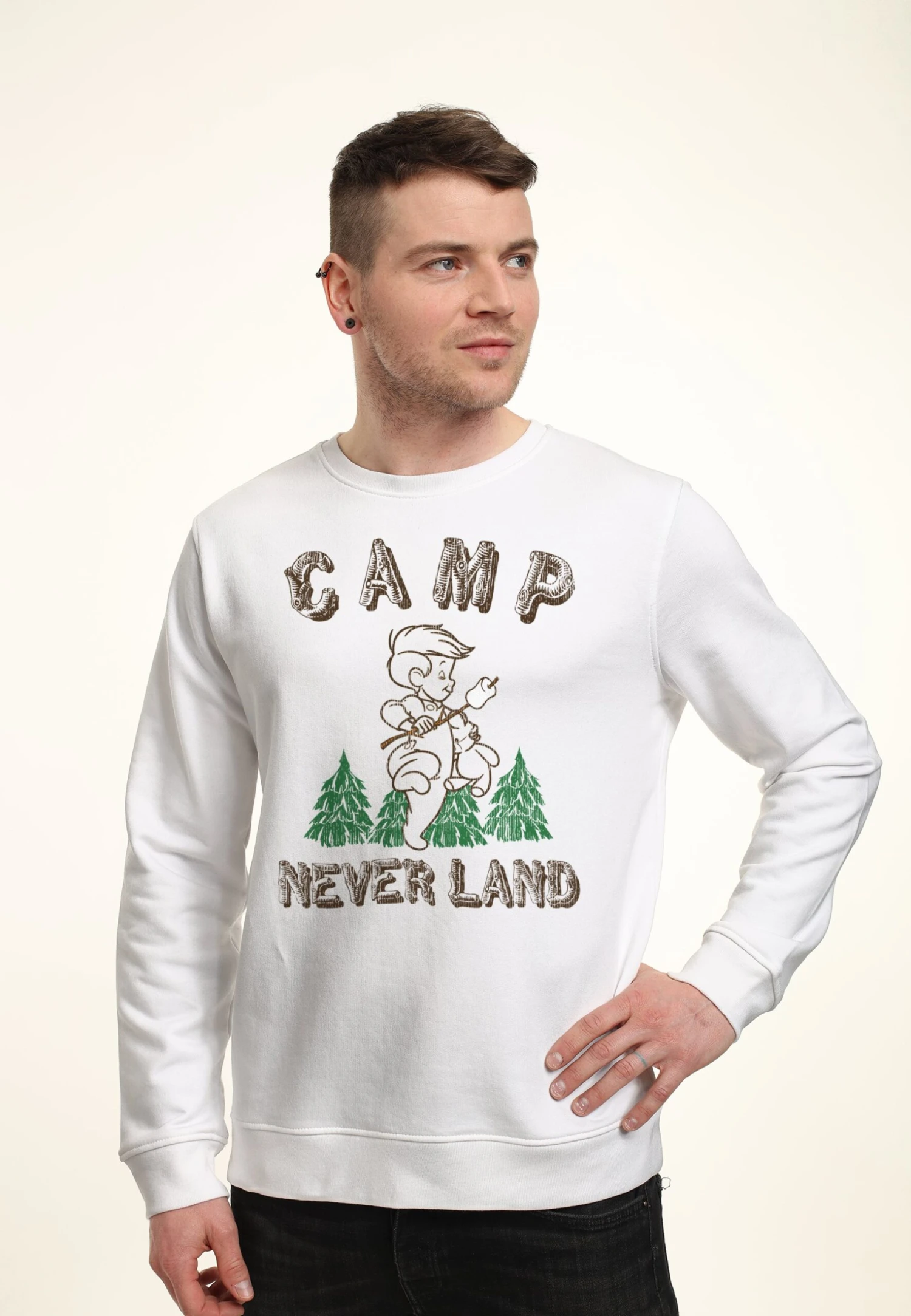 Henry Tiger Peter Pan Camp Neverland - Sweater - White 2 Henry Tiger Peter Pan Camp Neverland - Sweater - White - Image 2