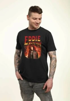 Henry Tiger Stranger Things Metal Eddie Tee Unisex - T-Shirt Print - Black -Henry Tiger 1c8e1a5ea2d243929342558d37328b37