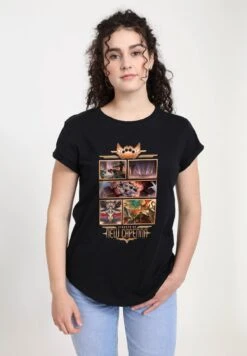 Henry Tiger Magic The Gathering Newcapenna Collage - T-Shirt Print - Black