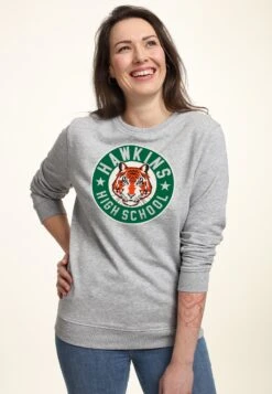 Henry Tiger Stranger Things Hawkins High Tiger Emblem - Sweater - Heather Grey 6 Henry Tiger Stranger Things Hawkins High Tiger Emblem - Sweater - Heather Grey -Henry Tiger 1d7dfd94c77c4cb7baa28f3cc7f2cfa1