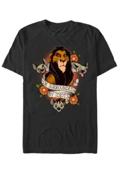 Henry Tiger Lion King Surrounded - T-Shirt Print - Black