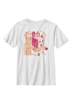 Henry Tiger Minecraft Acid Sketch Ghast - T-Shirt Print - White