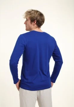 Henry Tiger Organic- Longsleeve - Royal Blue -Henry Tiger 23b3e8d26cad4f2ab805bc0e2f0a4ad8