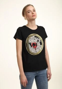 Henry Tiger Deadpool Cats Rule Everything Around Me - T-Shirt Print - Black -Henry Tiger 23f67c9e9b0741ed83fd65bf78a2fc0c