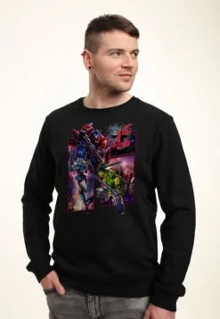 Henry Tiger Transformers Autobot Boxup - Sweater - Black