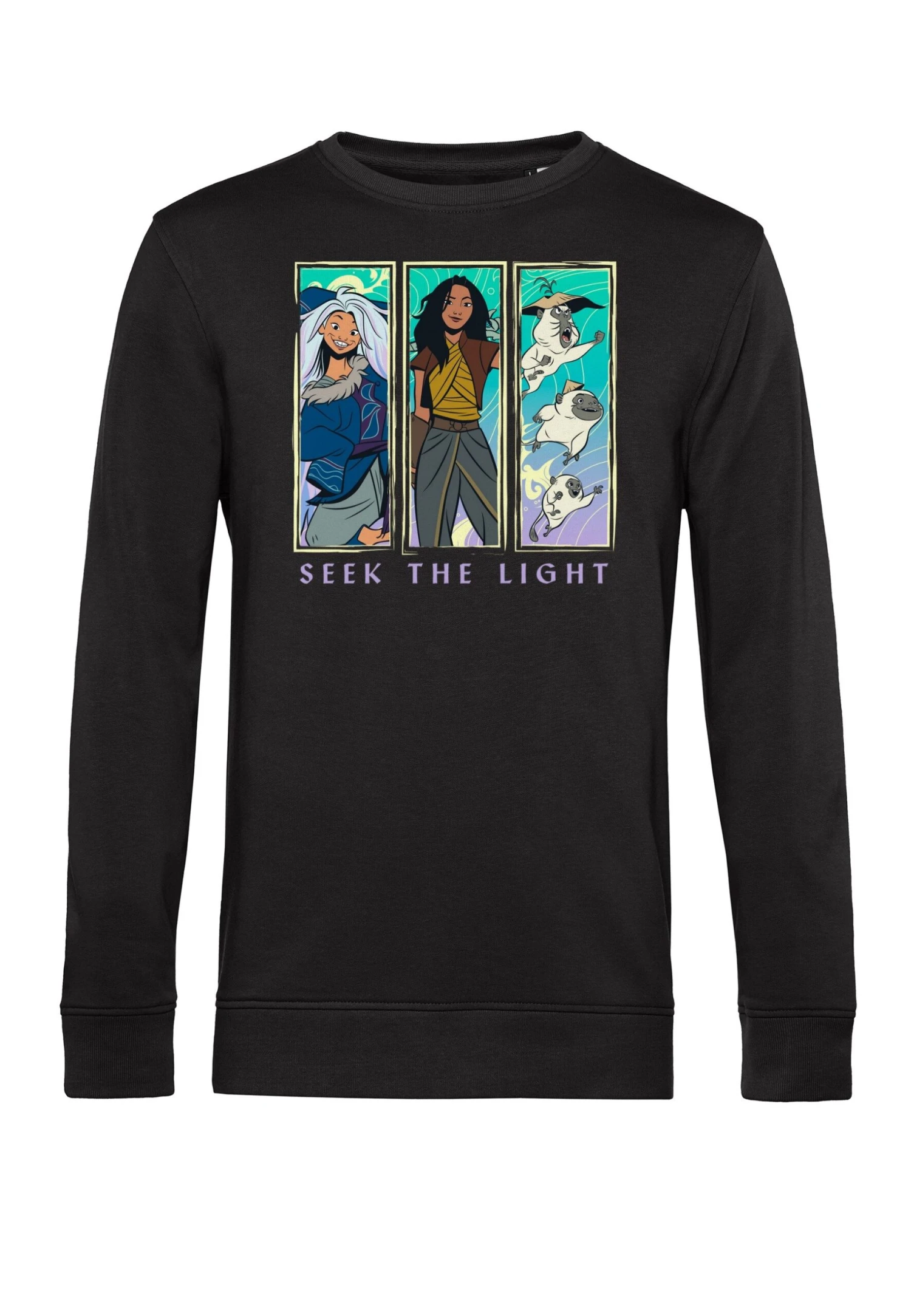 Henry Tiger Raya The Last Dragon Panel Boxes - Sweater - Black 1 Henry Tiger Raya The Last Dragon Panel Boxes - Sweater - Black