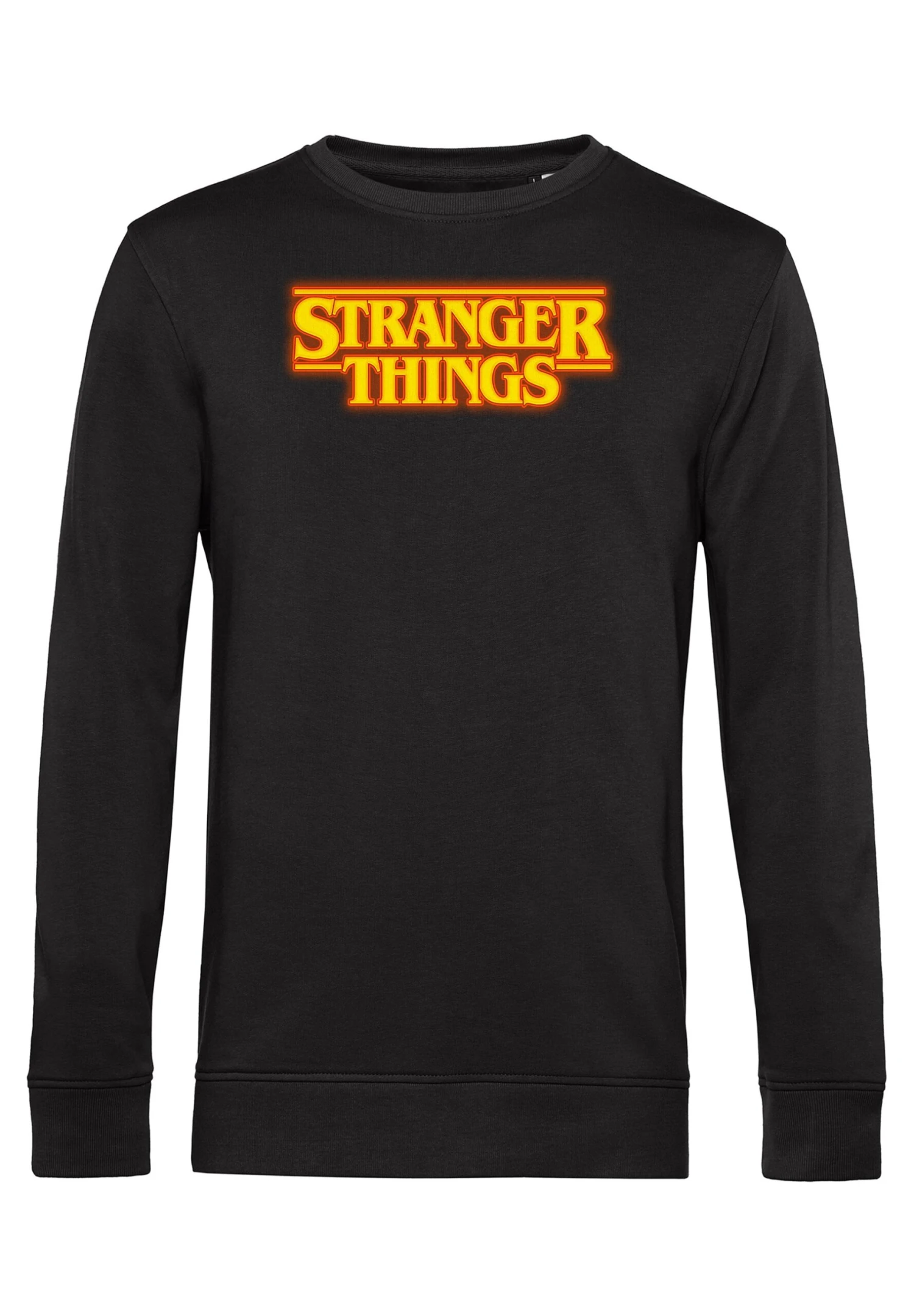 Henry Tiger Stranger Things Logo Pumpkin - Sweater - Black 1 Henry Tiger Stranger Things Logo Pumpkin - Sweater - Black