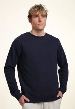 Henry Tiger Organic Crewneck - Sweater - Navy Blue -Henry Tiger 27c306b5361c43299ae5613f91b0ec37