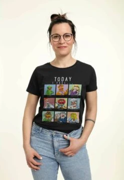 Henry Tiger Muppets Muppet Mood - T-Shirt Print - Black -Henry Tiger 290746d3afb341149c52ca1e948973af