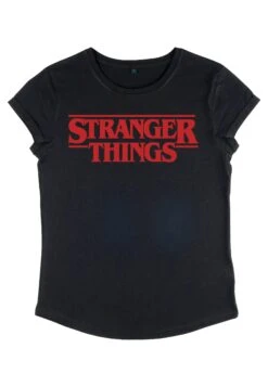 Henry Tiger Stranger Things Red Logo - T-Shirt Print - Black -Henry Tiger 295cc8714cd14a79a420b0cc6f1be6a5