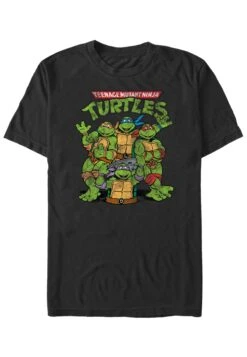 Henry Tiger Teenage Mutant Ninja Turtles Turtle Group - T-Shirt Print - Black