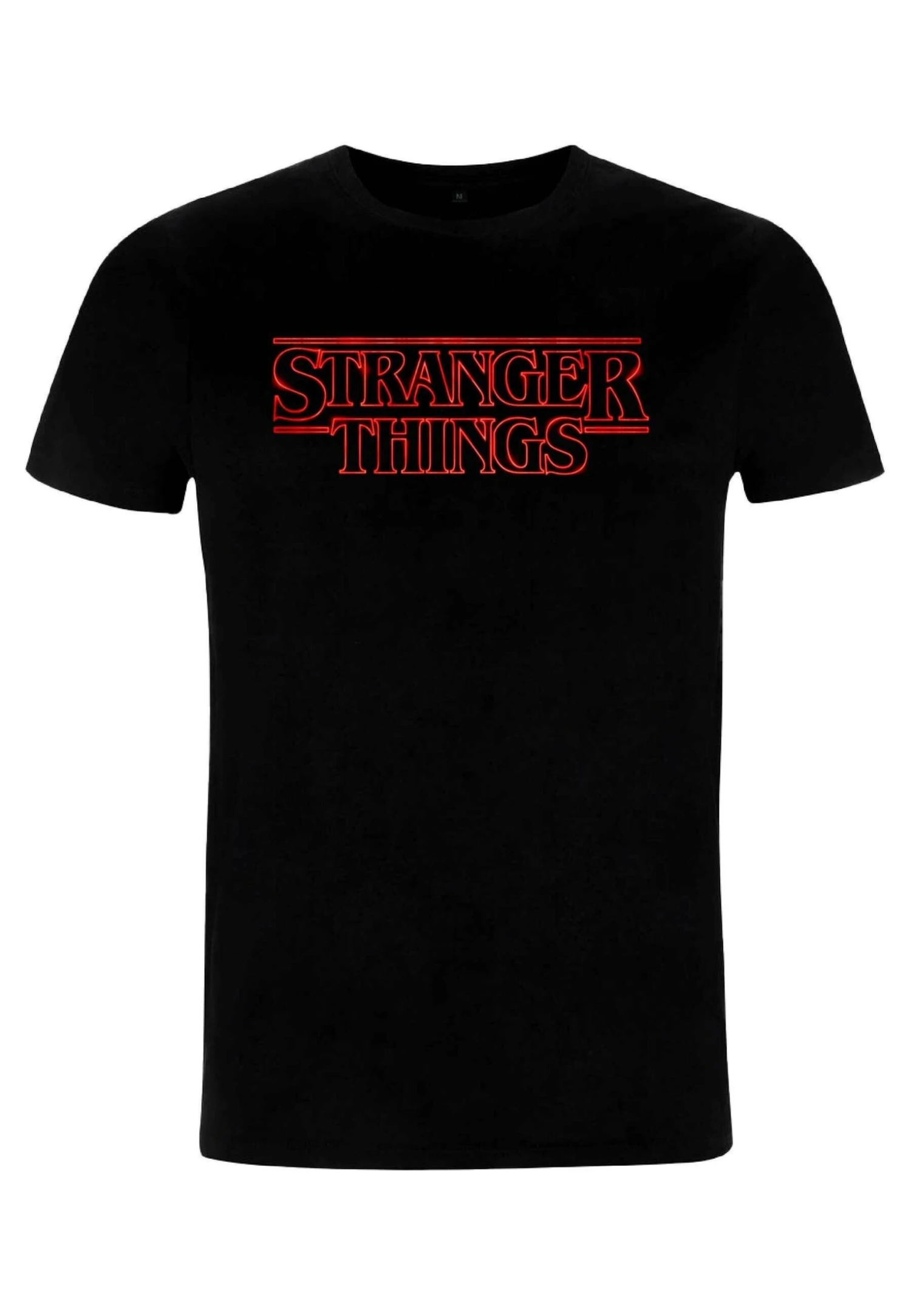 Henry Tiger Stranger Things Stranger Neon Logo Unisex - T-Shirt Print - Black 4 Henry Tiger Stranger Things Stranger Neon Logo Unisex - T-Shirt Print - Black - Image 4