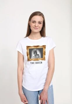 Henry Tiger Bridgerton The Queen - T-Shirt Print - White