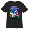 Henry Tiger Power Rangers Nineties Lightning- T-Shirt Print - Black