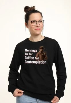 Henry Tiger Stranger Things Coffee And Contemplation - Sweater - Black -Henry Tiger 31a15206a1e2465190dd60cab1803b10