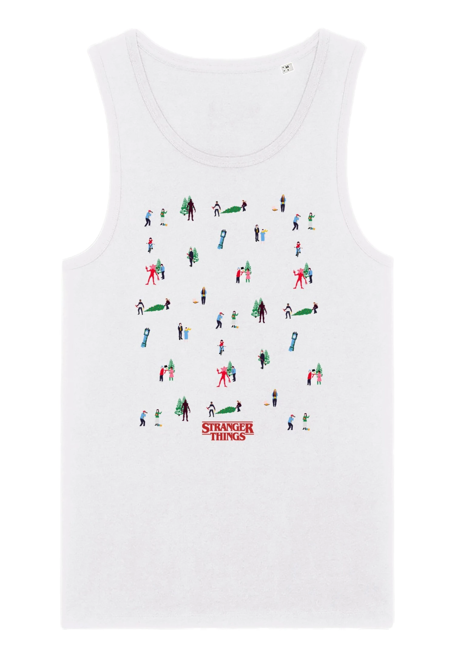 Henry Tiger Stranger Things Tree- Top - White 5 Henry Tiger Stranger Things Tree- Top - White - Image 5