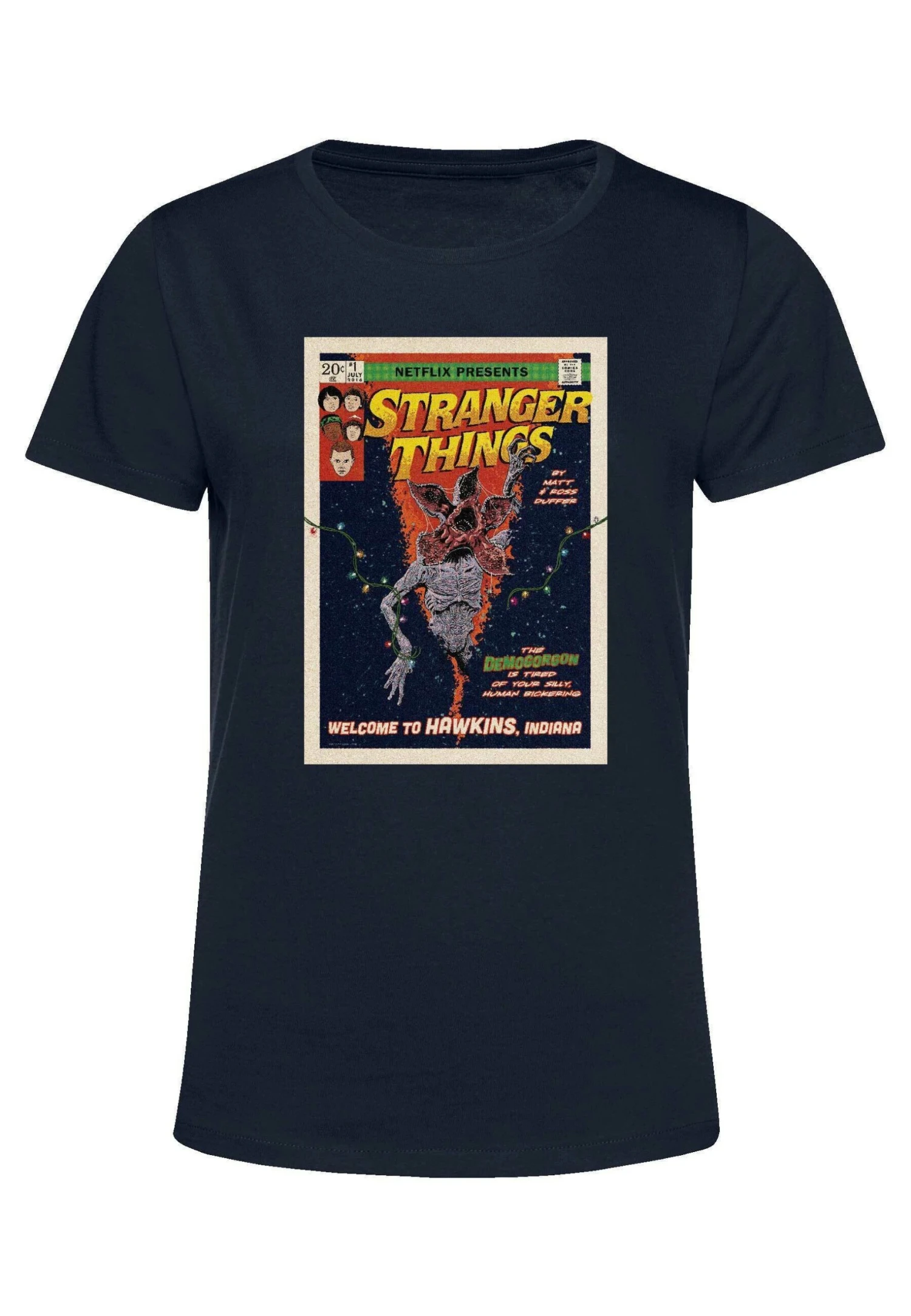 Henry Tiger Stranger Things Comic Cover - T-Shirt Print - Navy Blue 5 Henry Tiger Stranger Things Comic Cover - T-Shirt Print - Navy Blue - Image 5