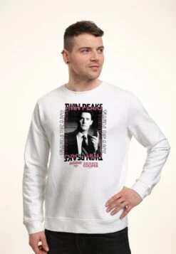 Henry Tiger Twin Peaks Agent Cooper - Sweater - White -Henry Tiger 333b1fe823954ba6ba9db77af9bdbd32