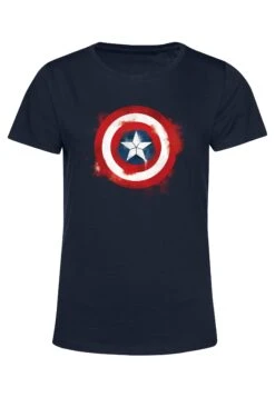 Henry Tiger Avengers: Endgame Captain America Spray Logo - T-Shirt Print - Navy Blue 9 Henry Tiger Avengers: Endgame Captain America Spray Logo - T-Shirt Print - Navy Blue -Henry Tiger 35215284d3414431a9074744595dac98