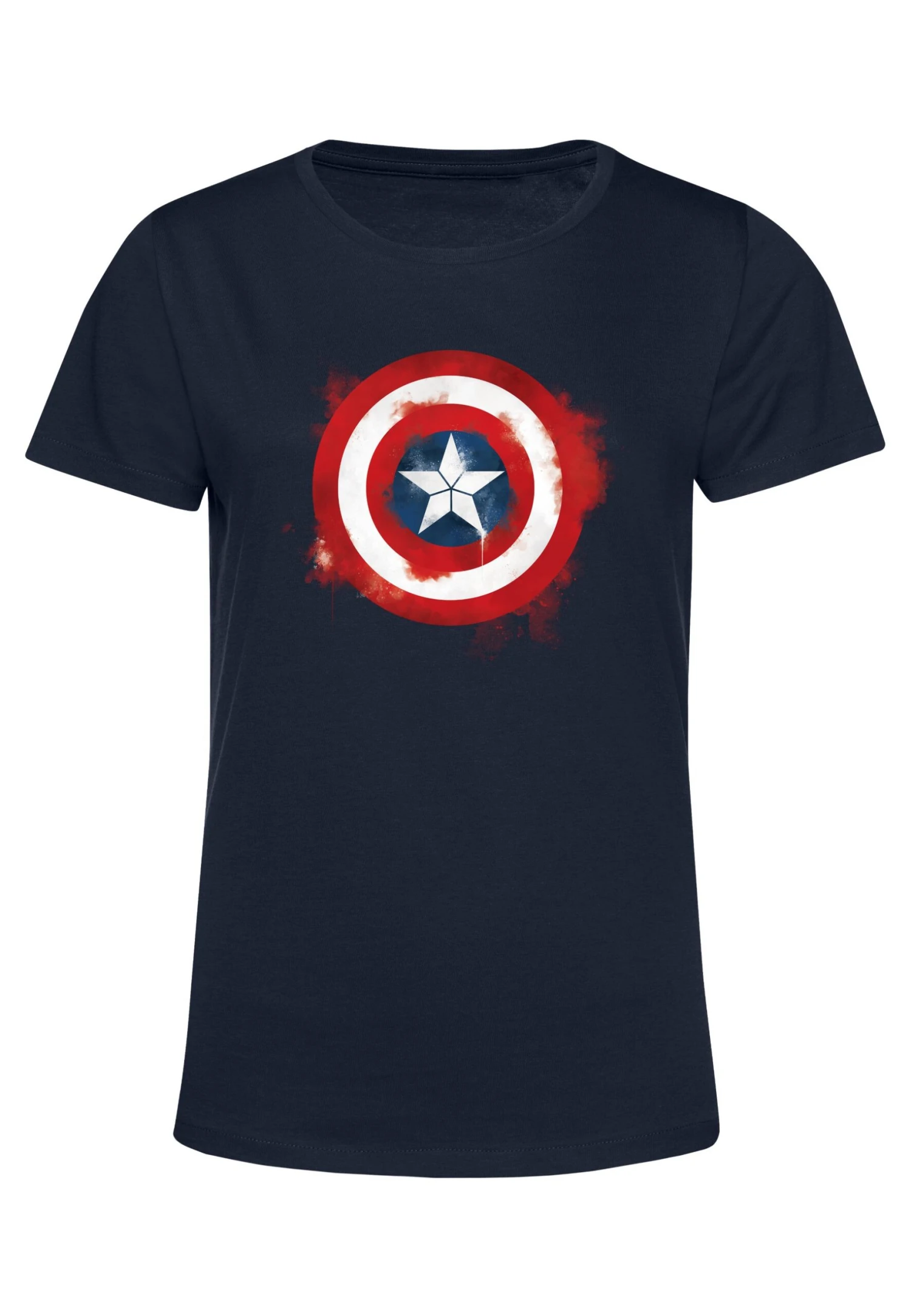 Henry Tiger Avengers: Endgame Captain America Spray Logo - T-Shirt Print - Navy Blue 5 Henry Tiger Avengers: Endgame Captain America Spray Logo - T-Shirt Print - Navy Blue - Image 5