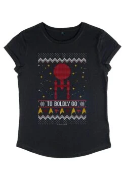Henry Tiger Star Trek To Boldly Sweater - T-Shirt Print - Black -Henry Tiger 35aa5b6f20e8405c9ff8876da9bc1b49