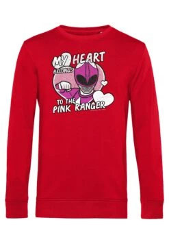 Henry Tiger Power Rangers Heart Belongs To Pink Ranger - Sweater - Red