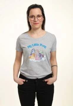 Henry Tiger My Little Pony My Little Ponies Group - T-Shirt Print - Heather Grey