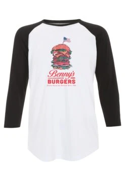 Henry Tiger Stranger Things Good Ol' Benny'S - Longsleeve - White Black -Henry Tiger 3664e067cd03441084200a661bd68f1d