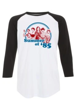 Henry Tiger Stranger Things Summer Of 85 - Longsleeve - White Black -Henry Tiger 3696bc7accb74eeca2f1952d62223547