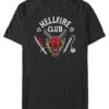 Henry Tiger Stranger Things Hellfire Cut - T-Shirt Print - Black