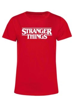 Henry Tiger Stranger Things Stranger Things - T-Shirt Print - Red -Henry Tiger 380b6f8e5ae94b54affbc4c1a760dca3