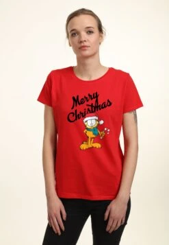 Henry Tiger Garfield Christmas - T-Shirt Print - Red