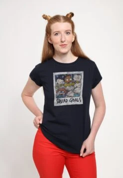 Henry Tiger Rugrats Squad Photo - T-Shirt Print - Navy Blue